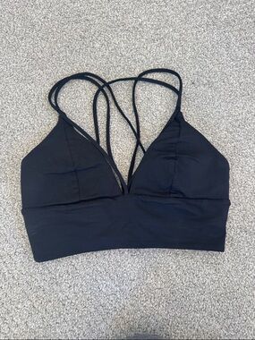 Lululemon Black Strappy Sports Bra